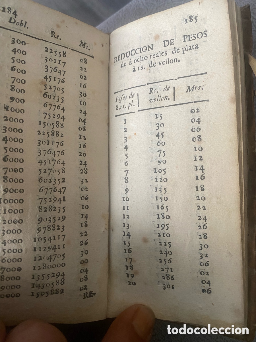 Libros antiguos: Arte util y compendioso para facilitar las cuentas - Foto 4