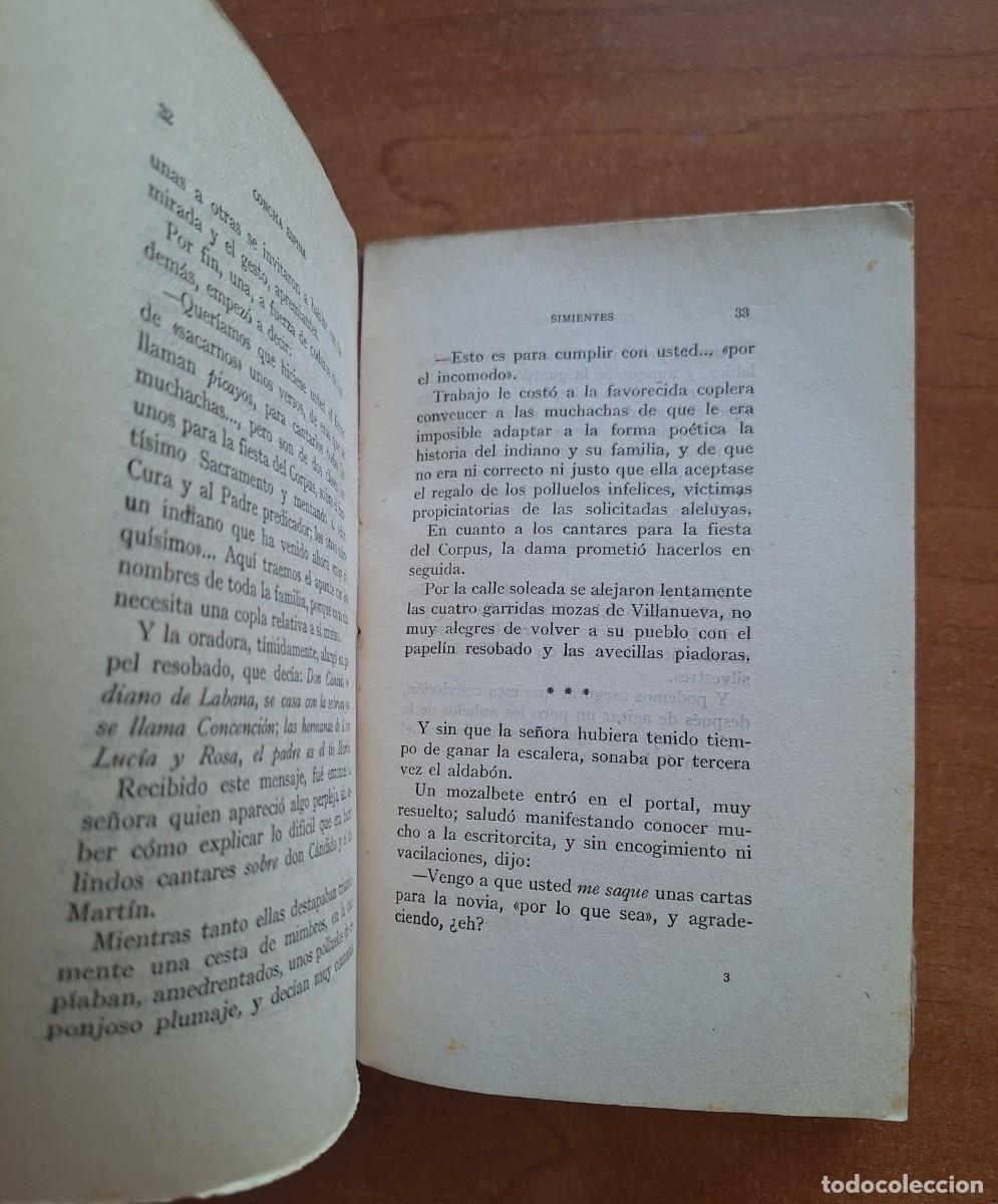 Libros antiguos: 1922 SIMIENTES - P&Aacute;GINAS INICIALES / CONCHA ESPINA - Foto 2