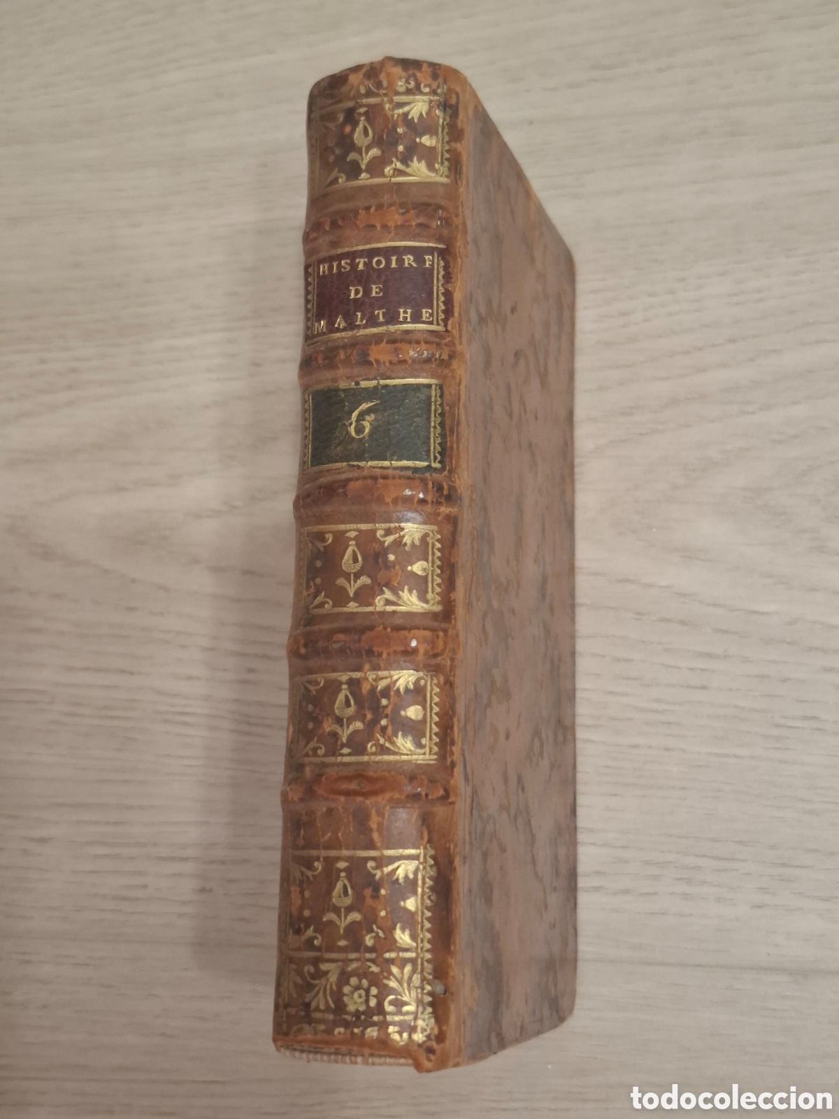 Livres anciens: Histoire des chevaliers hospitaliers de S. Jean de Jerusalem, de Malthe, Vertot, 1772 Malta, Tomo VI