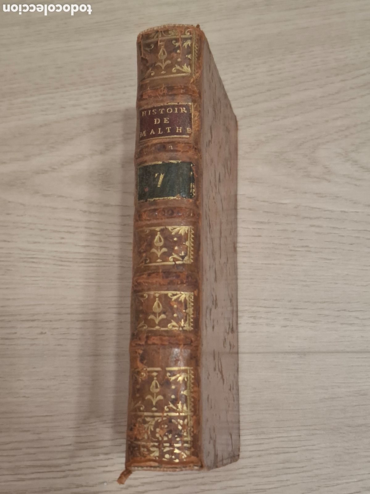 Libros antiguos: Histoire des chevaliers hospitaliers de S. Jean de Jerusalem, de Malthe, Vertot 1772 Malta, Tomo VII