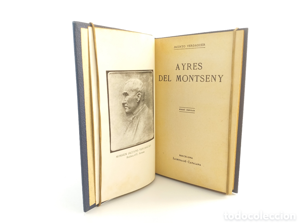 Libros antiguos: Ayres del Montseny. Jacinto Verdaguer. Ilustraci&oacute; Catalana. Catal&aacute;n.