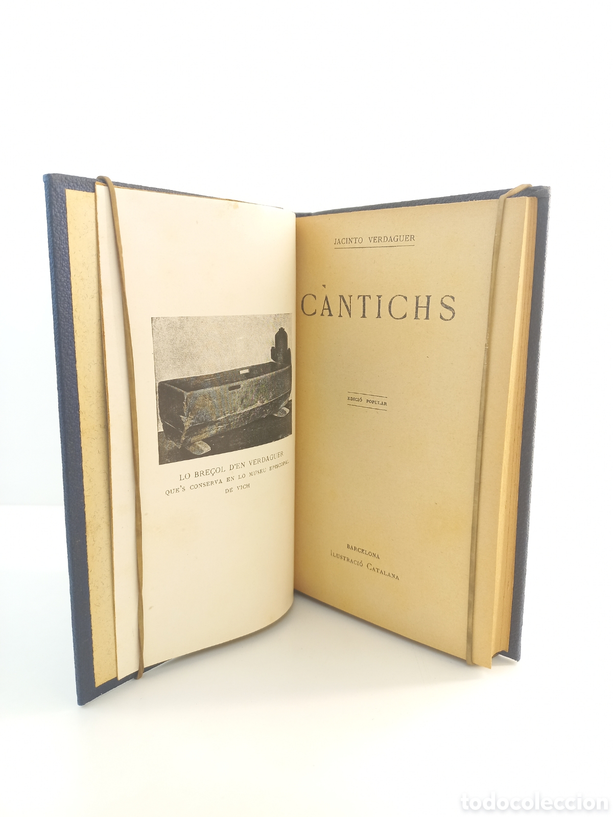 Libros antiguos: C&aacute;ntichs. Jacinto Verdaguer. Ilustraci&oacute; Catalana. Catal&aacute;n.