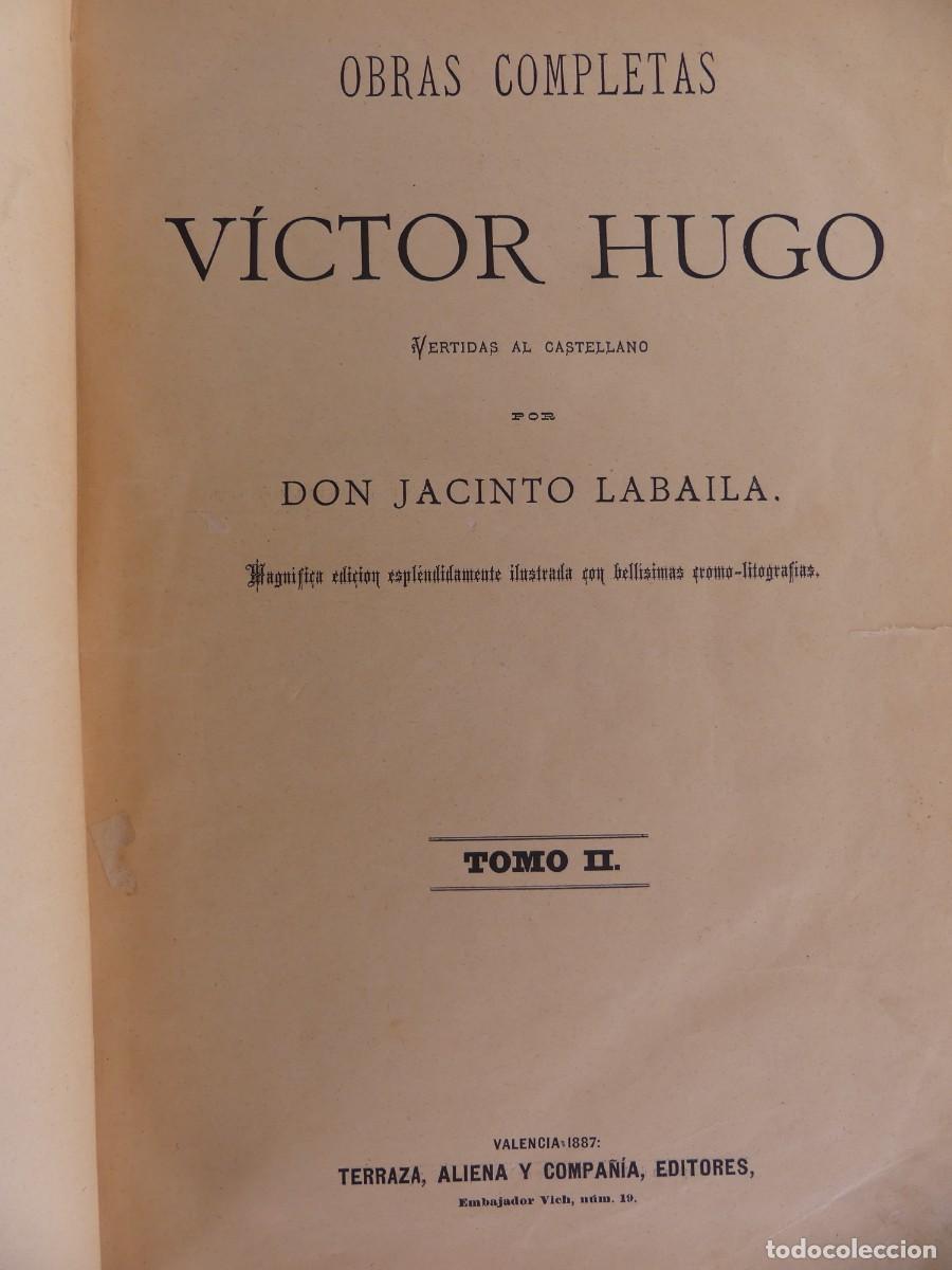 Libri antichi: Libro Antiguo - Obras Completas Victor Hugo - tomo II