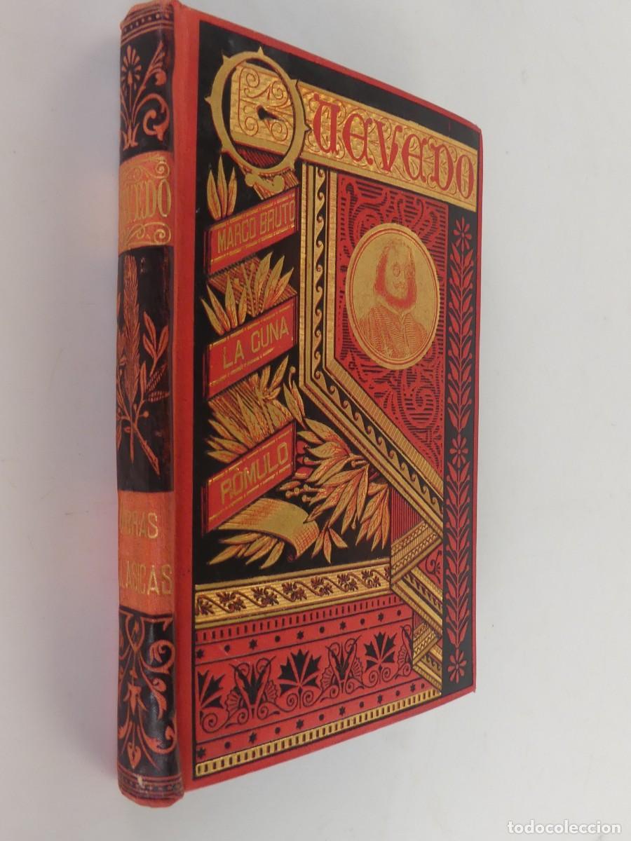 Antiquarische B&uuml;cher: Libro Antiguo - Obras Clasicas de Don Francisco de Quevedo - A&ntilde;o 1885