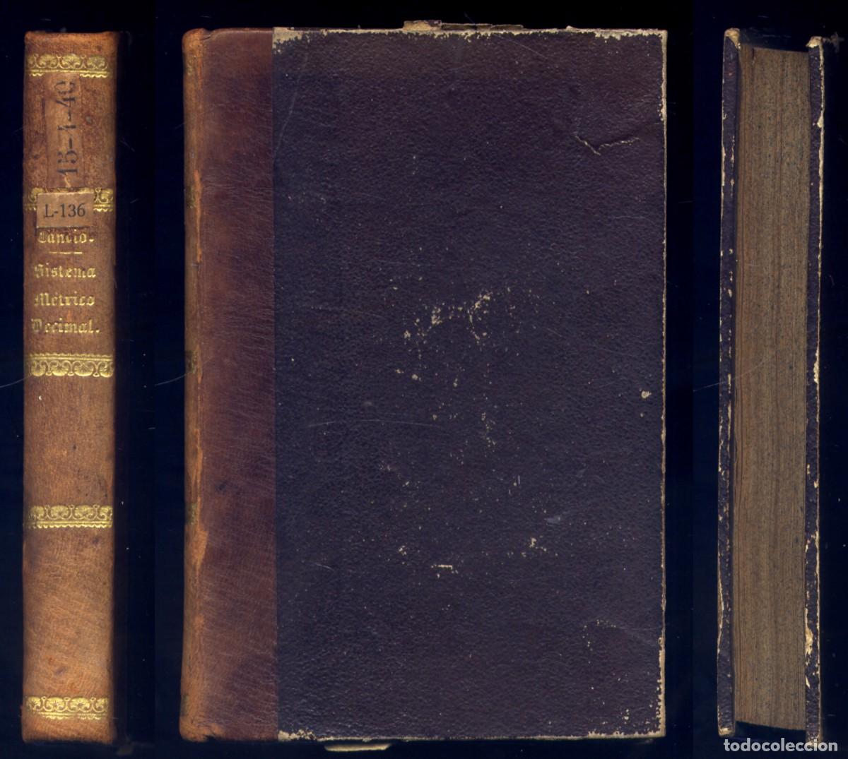 Libros antiguos: RODR&Iacute;GUEZ DE CANCIO, Juan. Pr&aacute;ctica del Sistema M&eacute;trico Decimal con aplicaci&oacute;n... Lugo, 1853