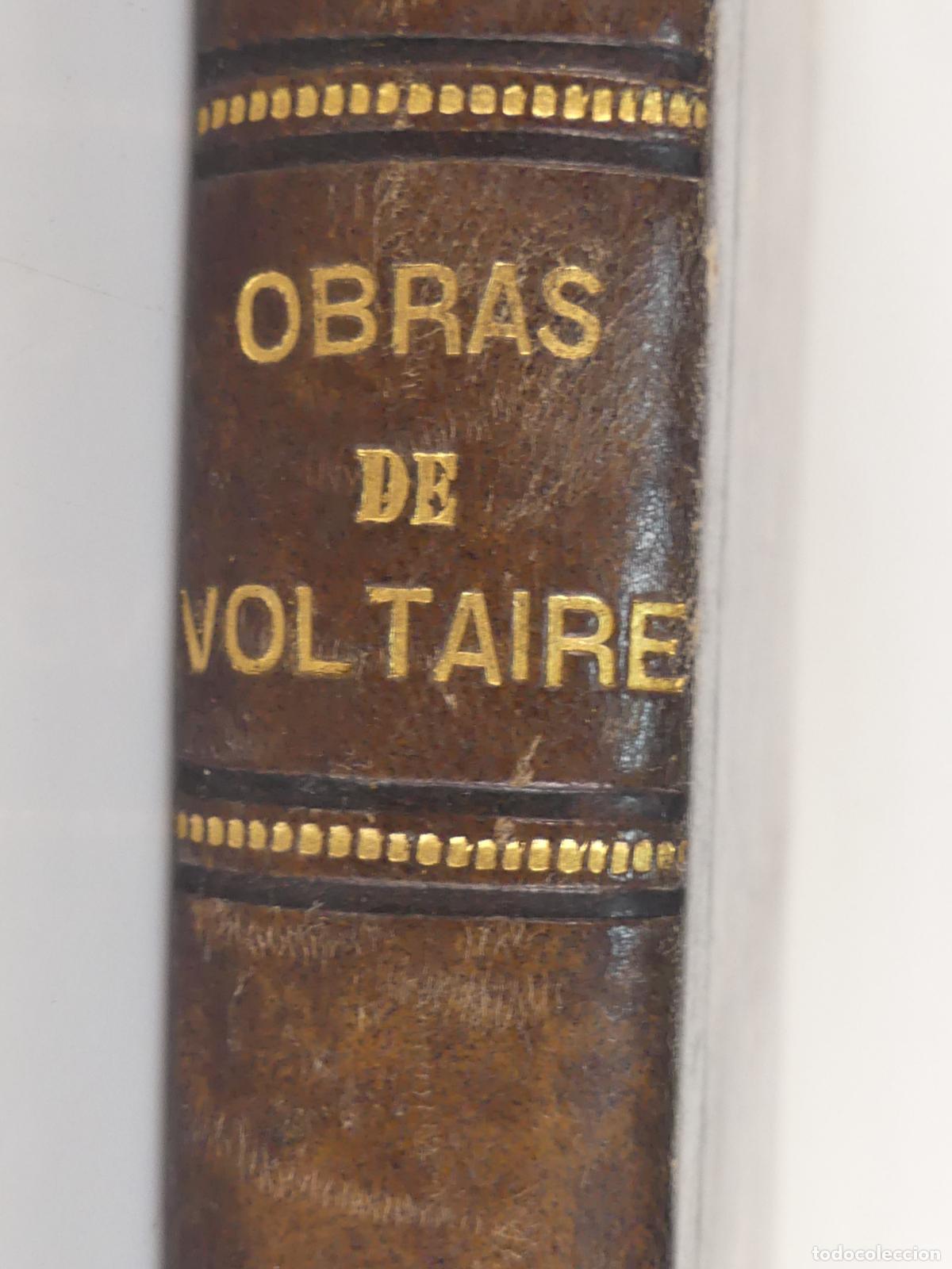 Libri antichi: Libro Antiguo - Obras Selectas de Voltaire- A&ntilde;o 1878