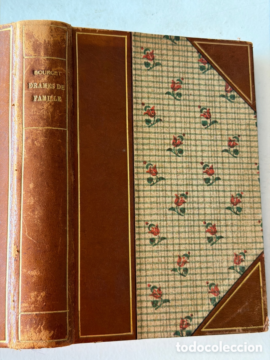 Antiquarische B&uuml;cher: PAUL BOURGET; DRAMES DE FAMILLE. 1900 BONITA ENCUADERNACION