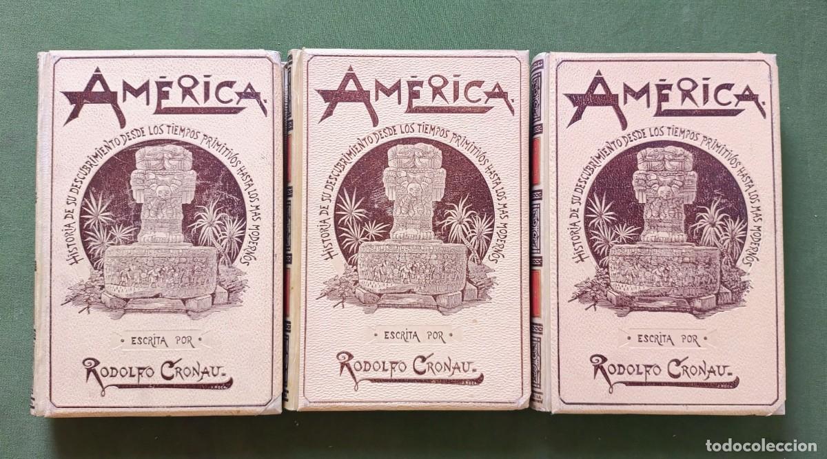 Libros antiguos: AMERICA. HIST&Ograve;RIA DE SE DESCUBRIMIENTO - RODOLFO CRONAU - 1892 - D20
