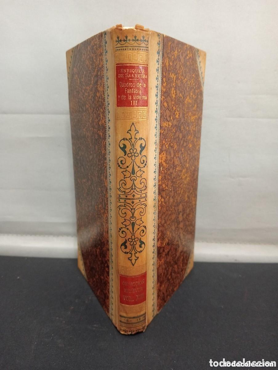 Libros antiguos: ENRIQUE R. DE SAAVEDRA. CUADROS DE LA FANTAS&Iacute;A Y DE LA VIDA REAL. COLECCION ELZEVIR ILUSTRADA. 1898