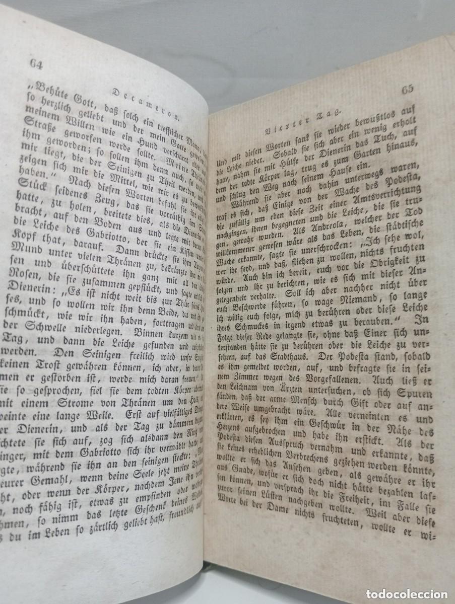 Libros antiguos: DAS DECAMERON &ndash; GIOVANNI BOCCACCIO. LEIPZIG 1830 - Foto 2