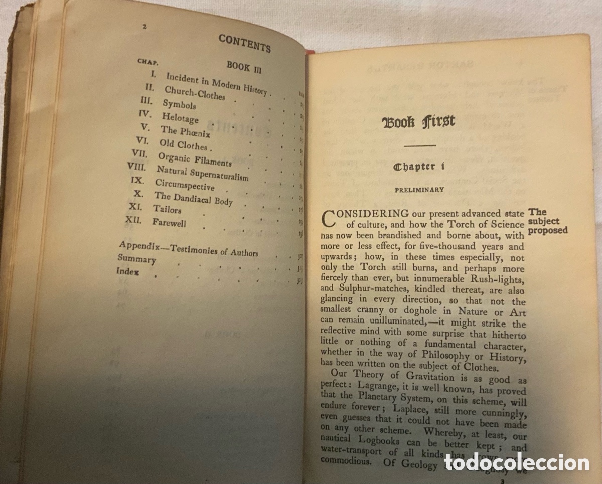 Libros antiguos: Sartor Resartus. Thomas Carlyle. - Foto 8