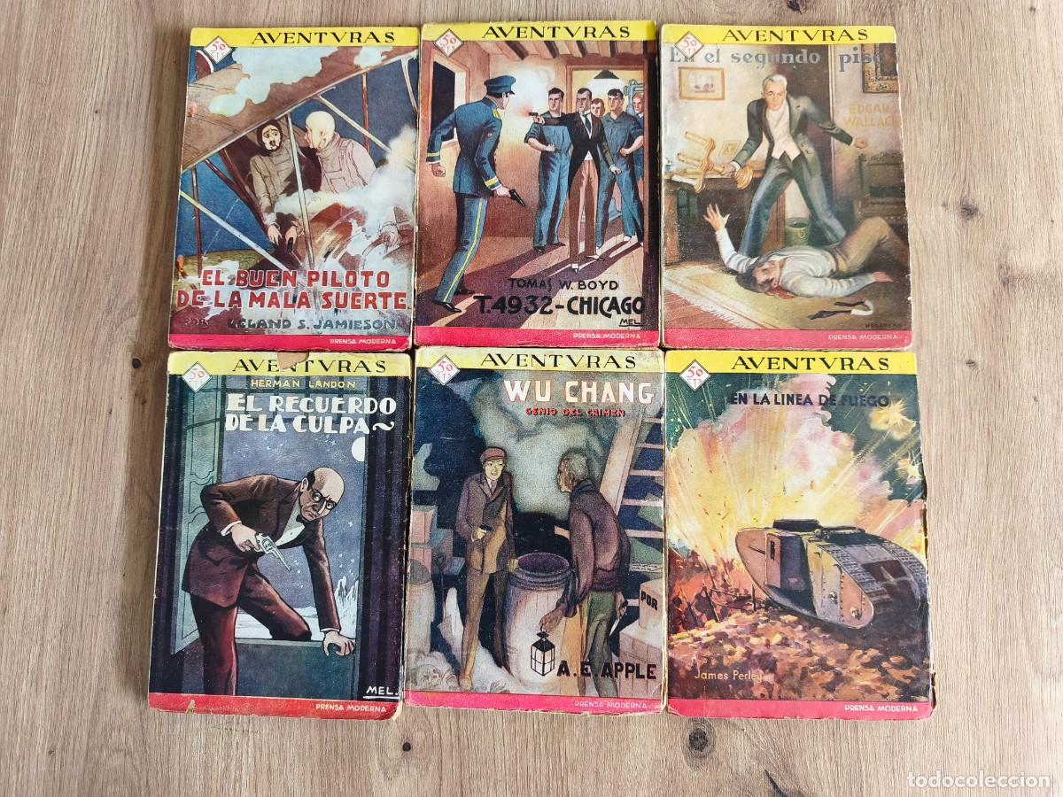 Libros antiguos: Lote 6 colecci&oacute;n Aventuras de Prensa Moderna