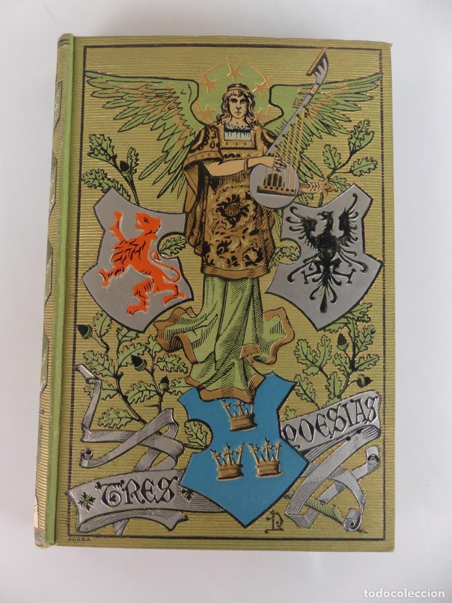 Libros antiguos: Libro Antiguo - Tres Poesias - A&ntilde;o 1891