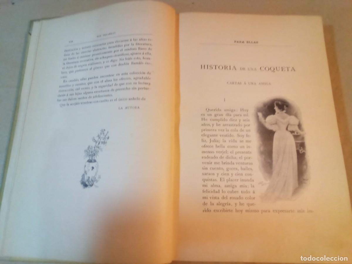 Libros antiguos: PARA ELLAS DE ADELA S&Aacute;NCHEZ CANTOS DE ESCOBAR - Foto 3