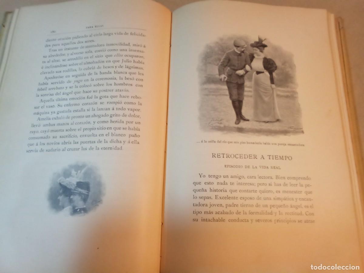 Libros antiguos: PARA ELLAS DE ADELA S&Aacute;NCHEZ CANTOS DE ESCOBAR - Foto 4