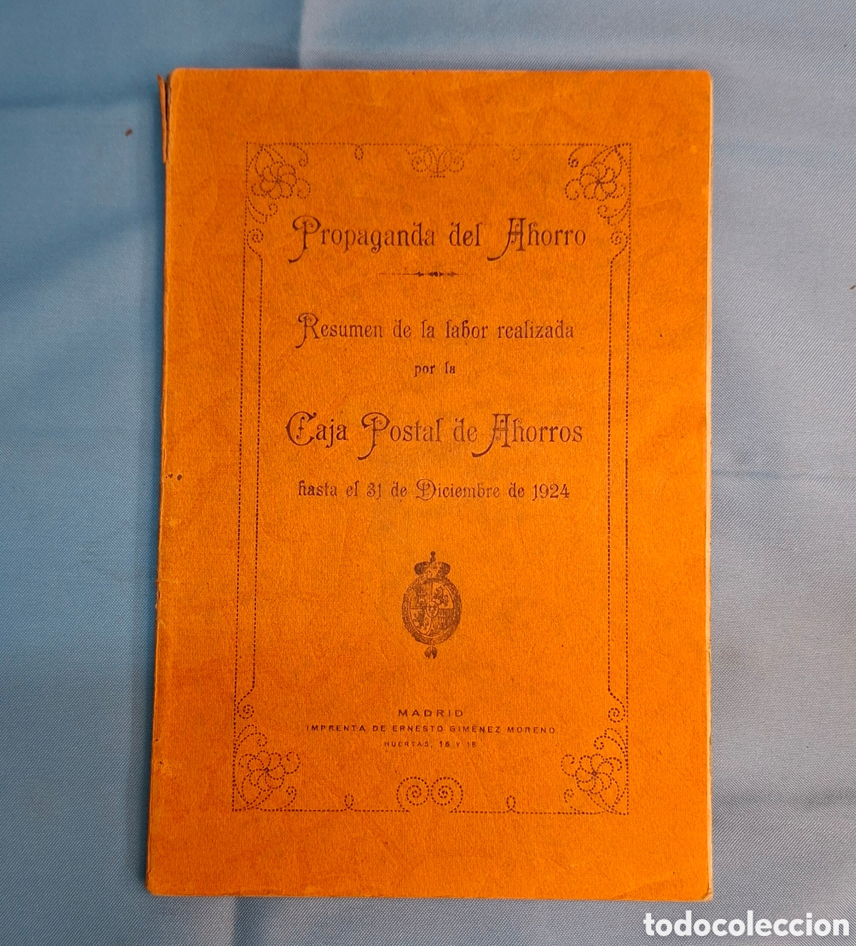 Libros antiguos: Propaganda del Ahorro 1924