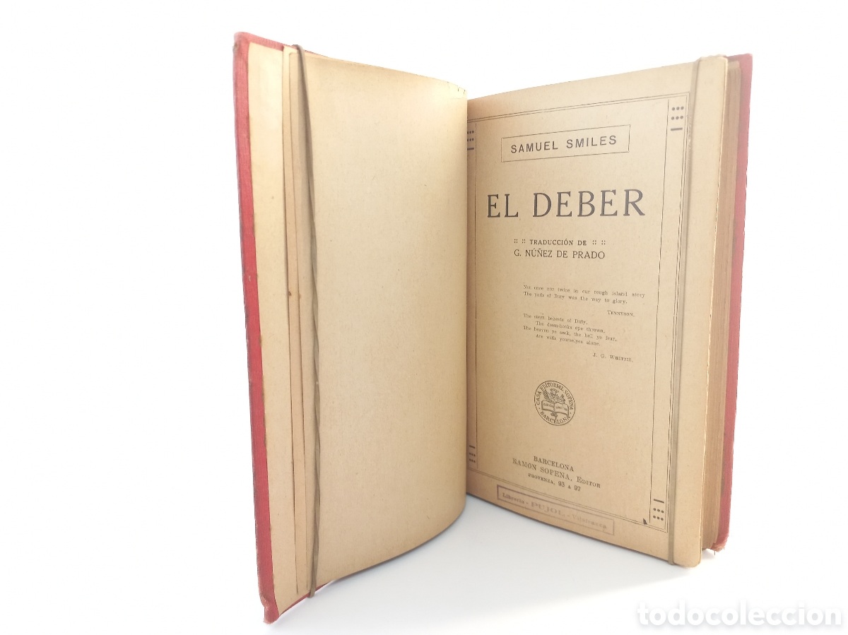 Libros antiguos: El deber. Samuel Smiles. Ramon Sopena Editor. - Foto 4