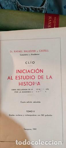Libros antiguos: CL&Iacute;O - Rafael Ballester (1931) Obra Completa 2 Tom - Foto 1
