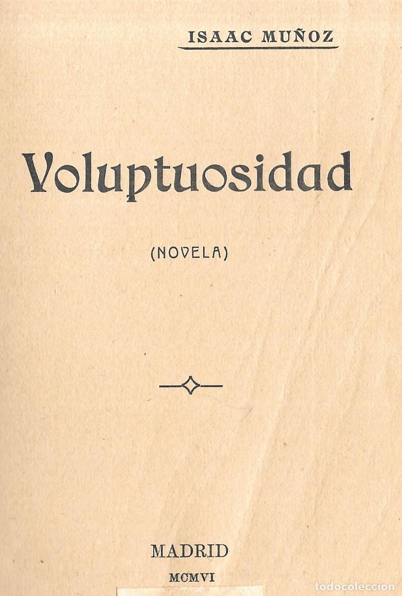 Libros antiguos: Novela de Isaac Mu&ntilde;oz (1906) - Foto 1