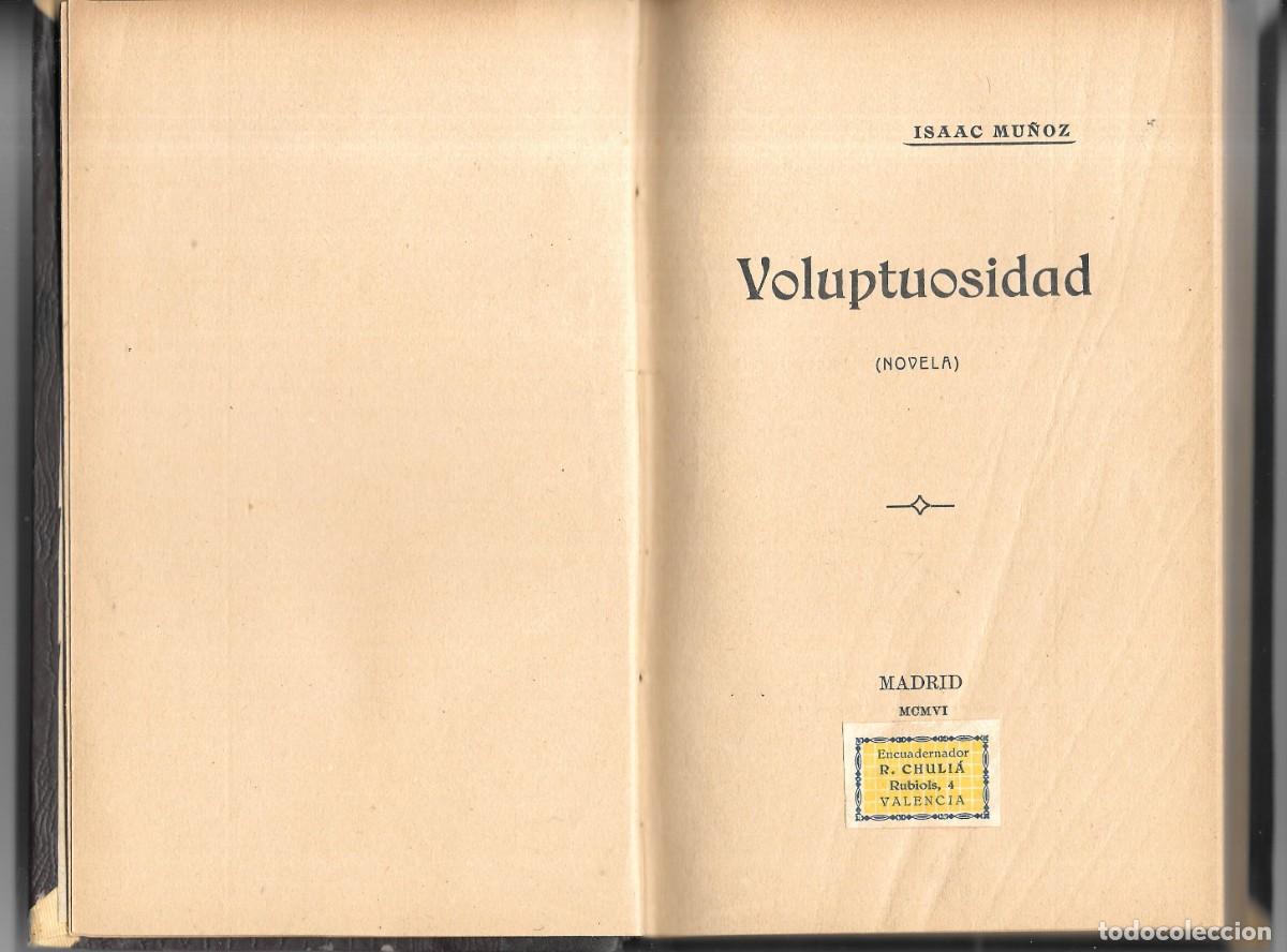 Libros antiguos: Novela de Isaac Mu&ntilde;oz (1906) - Foto 3