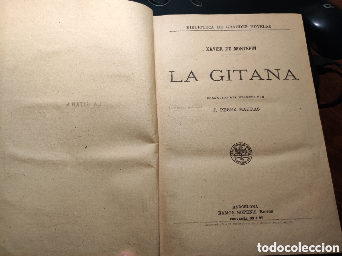 Libros antiguos: La Gitana novela antigua - Foto 3