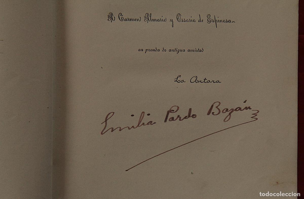 Libros antiguos: Emilia Pardo Baz&aacute;n - Morri&ntilde;a - 1889 firmado por la autora.