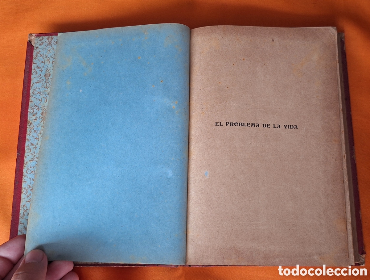 Libros antiguos: El Problema de la Vida - Luis Bourdeau - A&ntilde;o 1902 - - Foto 4