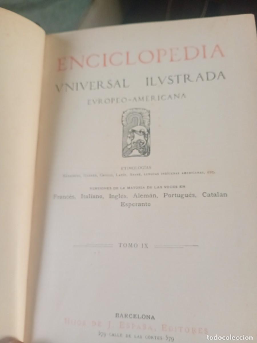 Libros antiguos: tomo 9 de la enciclopedia universal ilustrada - Foto 11