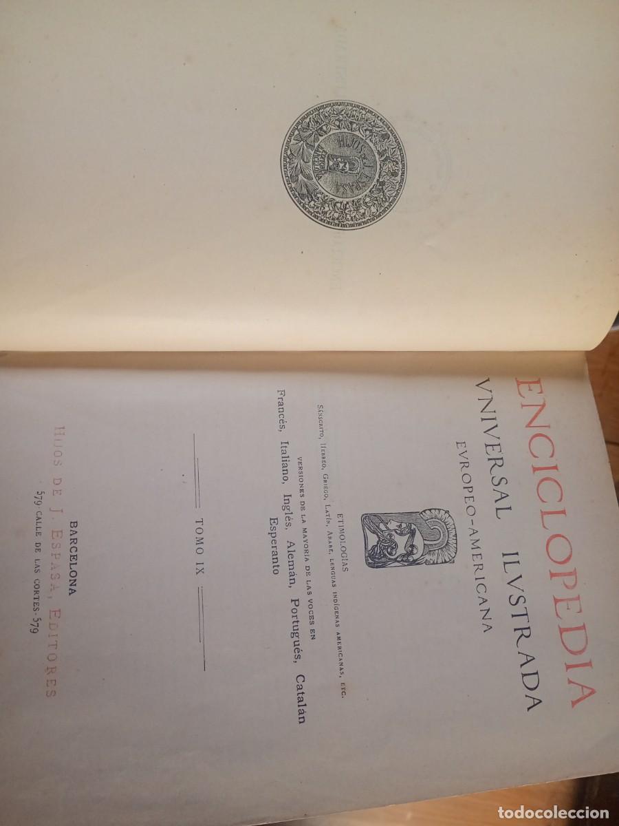 Libros antiguos: tomo 9 de la enciclopedia universal ilustrada - Foto 24