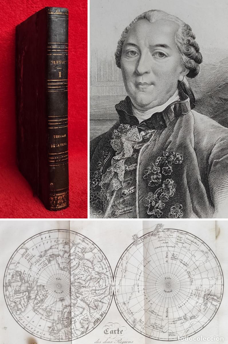 Libros antiguos: A&Ntilde;O 1844 - BUFFON: TEOR&Iacute;A DE LA TIERRA - MAPAS DESPLEGABLES, GRABADOS