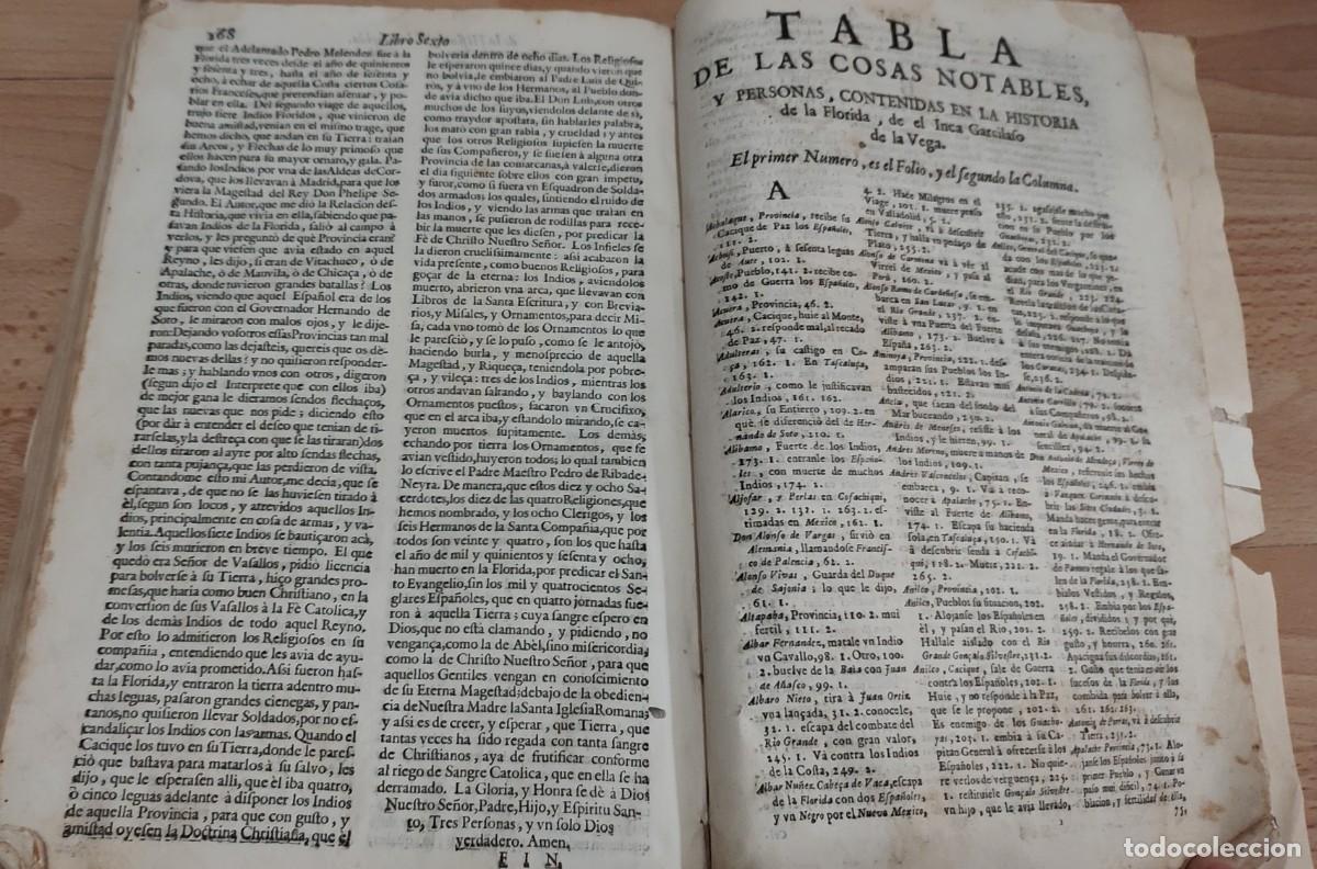 Libros antiguos: Inca Garcilaso de la Vega ( Florida del Inca )