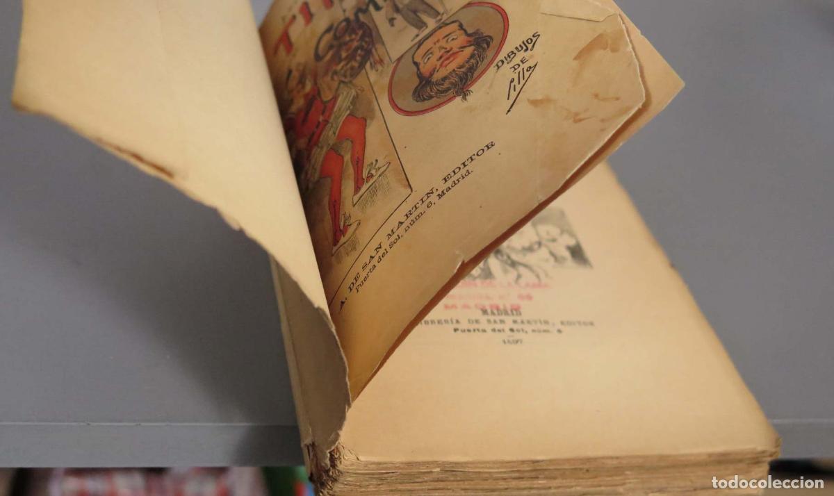 Libros antiguos: Tipos C&oacute;micos - Luis Taboada, R. Cilla - Librer&iacute;a de San Mart&iacute;n 1897 - Foto 3