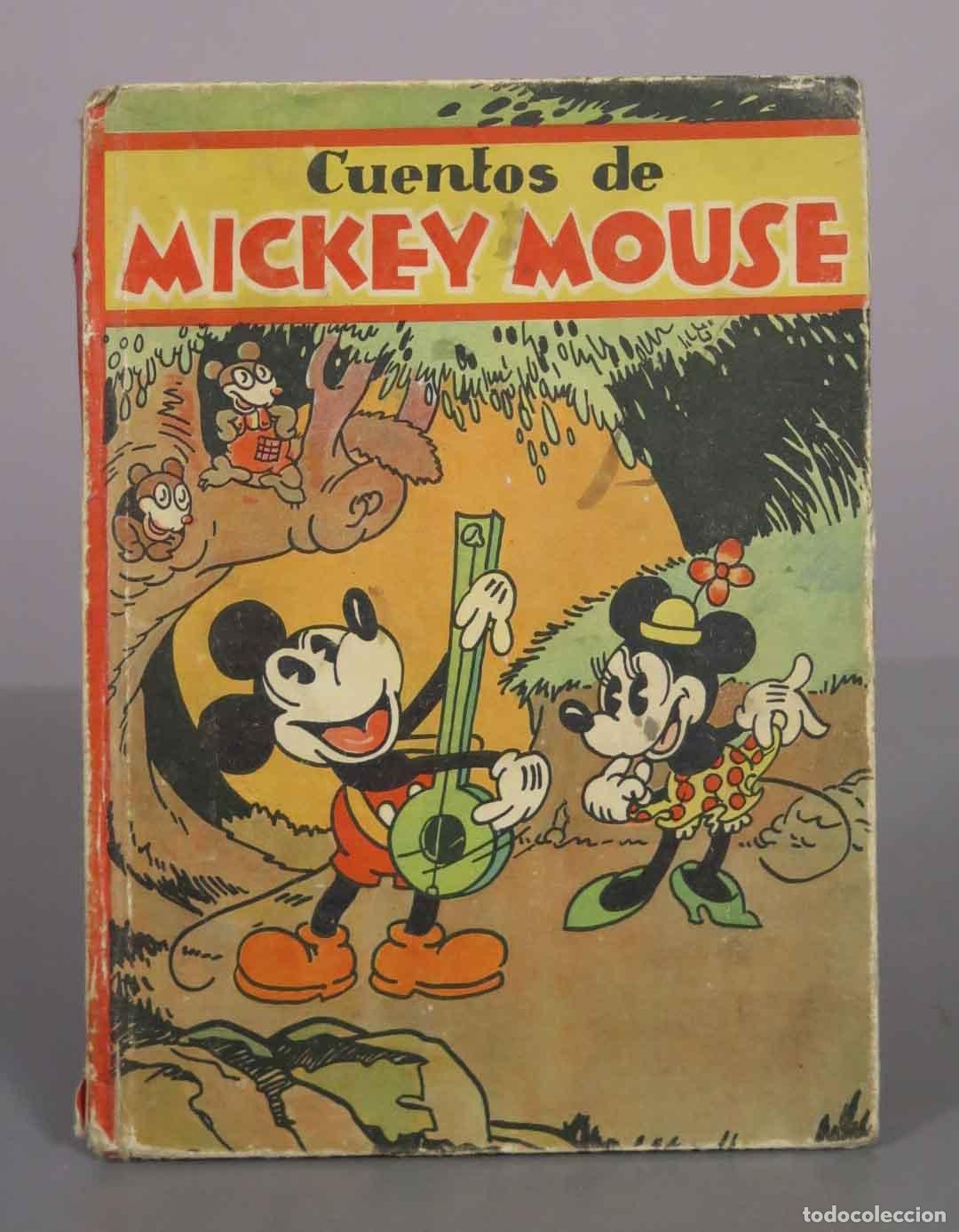 Libros antiguos: Cuentos de Mickey Mouse - Walt Disney, Antoniorrobles - Ed. SGEL 1935