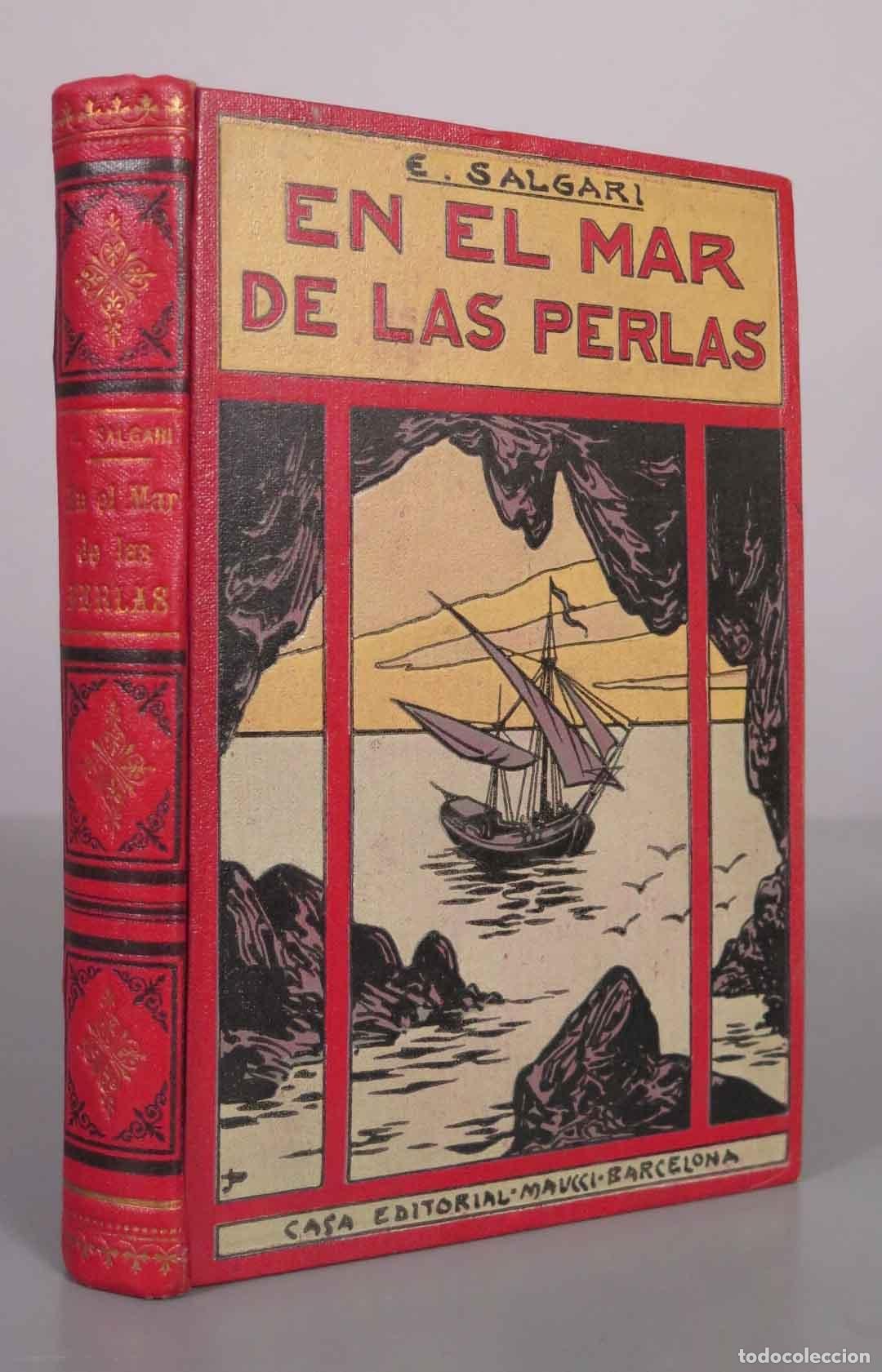 Libros antiguos: En el mar de las perlas - Emilio Salgari - Casa Editorial Maucci - Foto 1