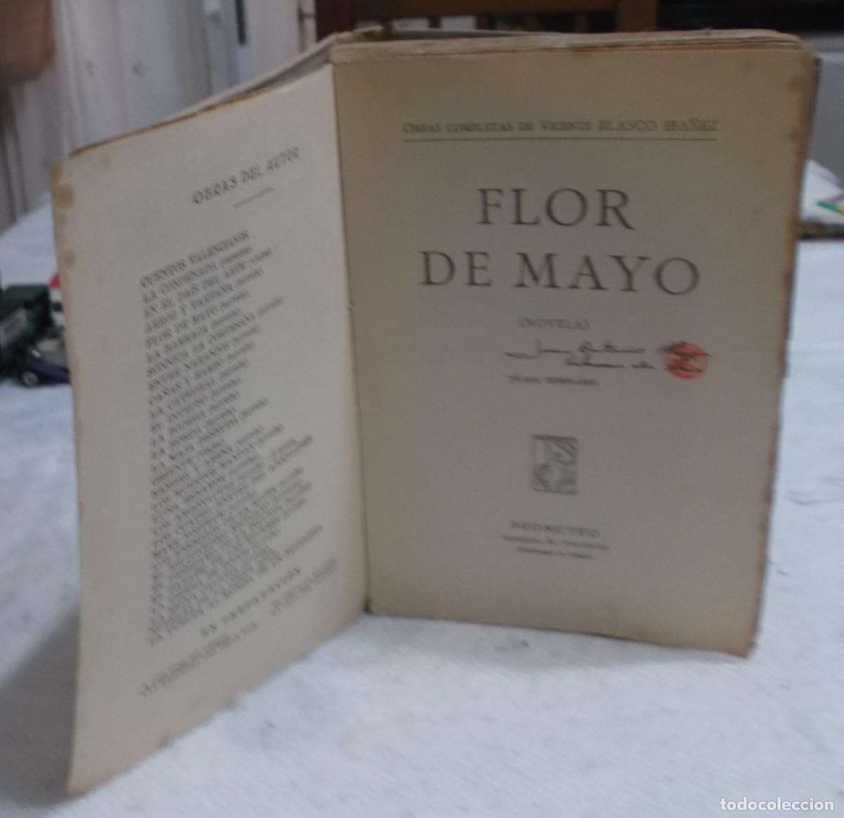 Antiquarische B&uuml;cher: Flor de mayo Vicente Blasco Iba&ntilde;ez editorial prometeo Valencia 1895
