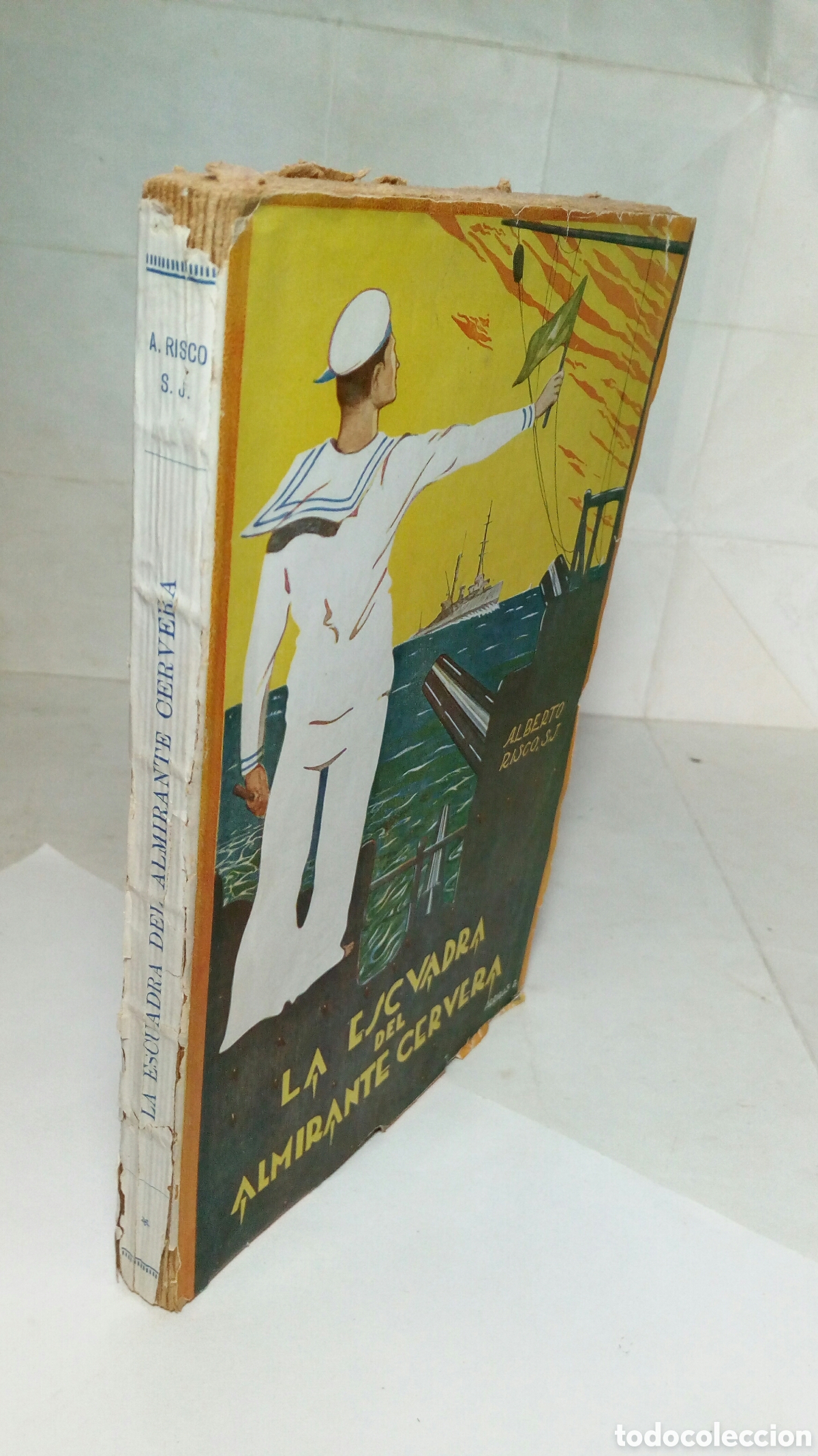 Libros antiguos: La escuadra del almirante Cervera. Alberto Risco. - Foto 6