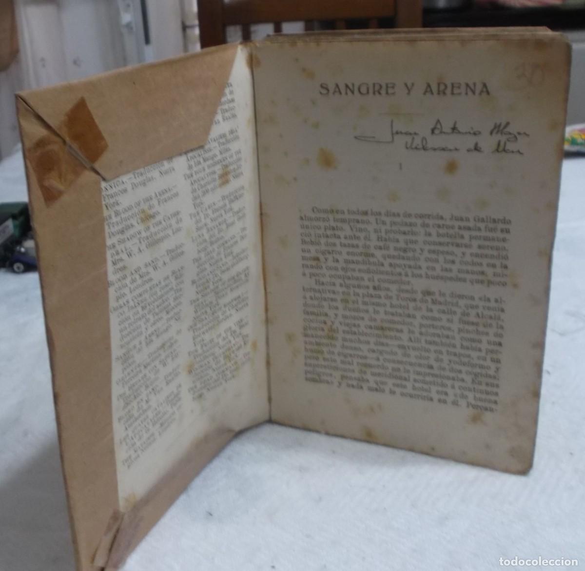 Libros antiguos: Sangre y arena Vicente Blasco Iba&ntilde;ez editorial Prometeo a&ntilde;o 1908