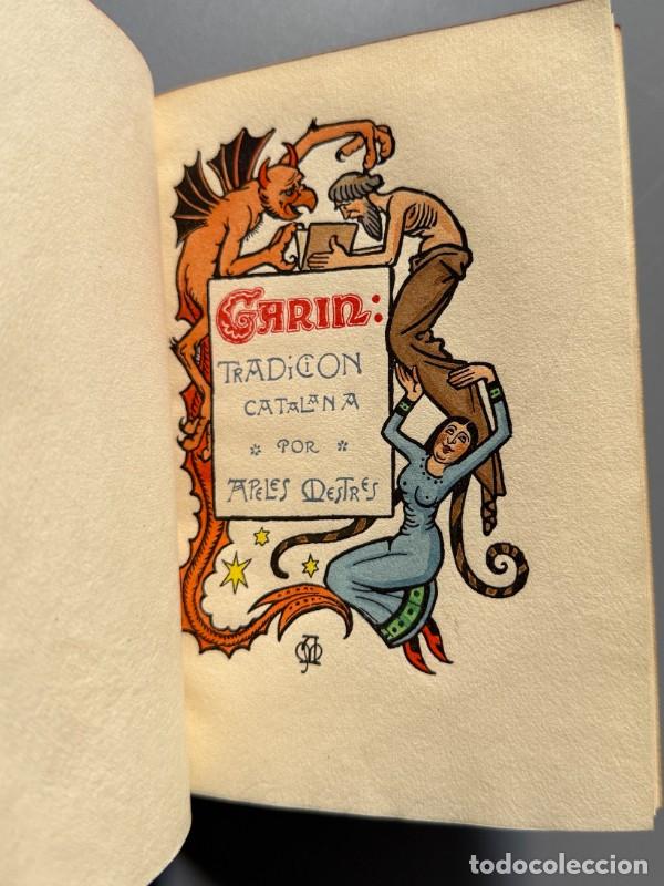 Libros antiguos: Gar&iacute;: Tradici&oacute; Catalana, Apeles Mestres - Imprenta Elzeveriana, 1942