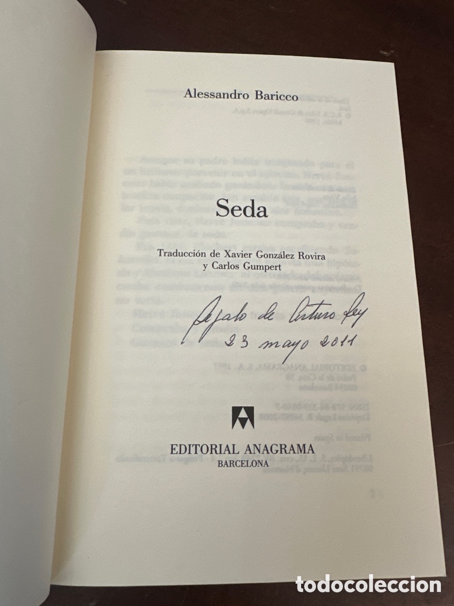 Libros antiguos: SEDA - ALESSANDRO B&Aacute;RICO / EDITORIAL ANAGRAMA - Foto 2