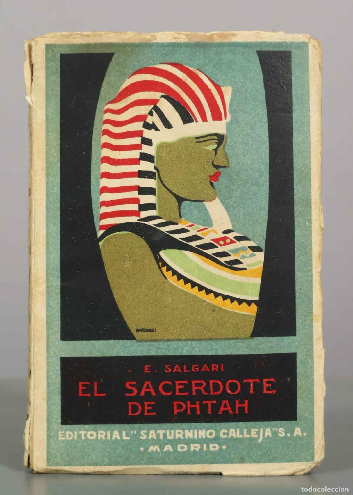 Libros antiguos: El sacerdote de Phtah - Emilio Salgari - Editorial Saturnino Calleja
