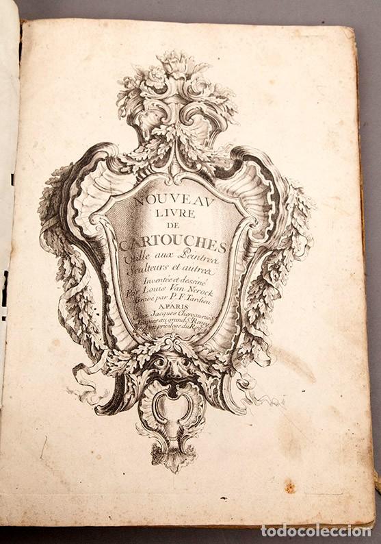 Libros antiguos: Johann Georg Hertel - Nouveau livre de Cartouches - 1750