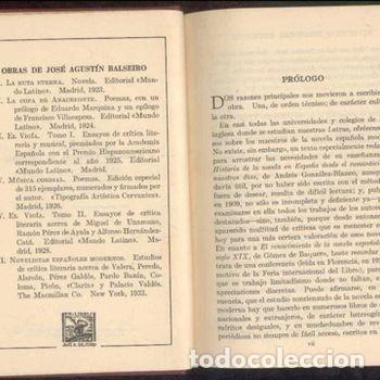 Libros antiguos: Novelistas Espanoles Modernos Jose A Balseiro Macmillan 1933 Libro Critica Literaria PEIFER