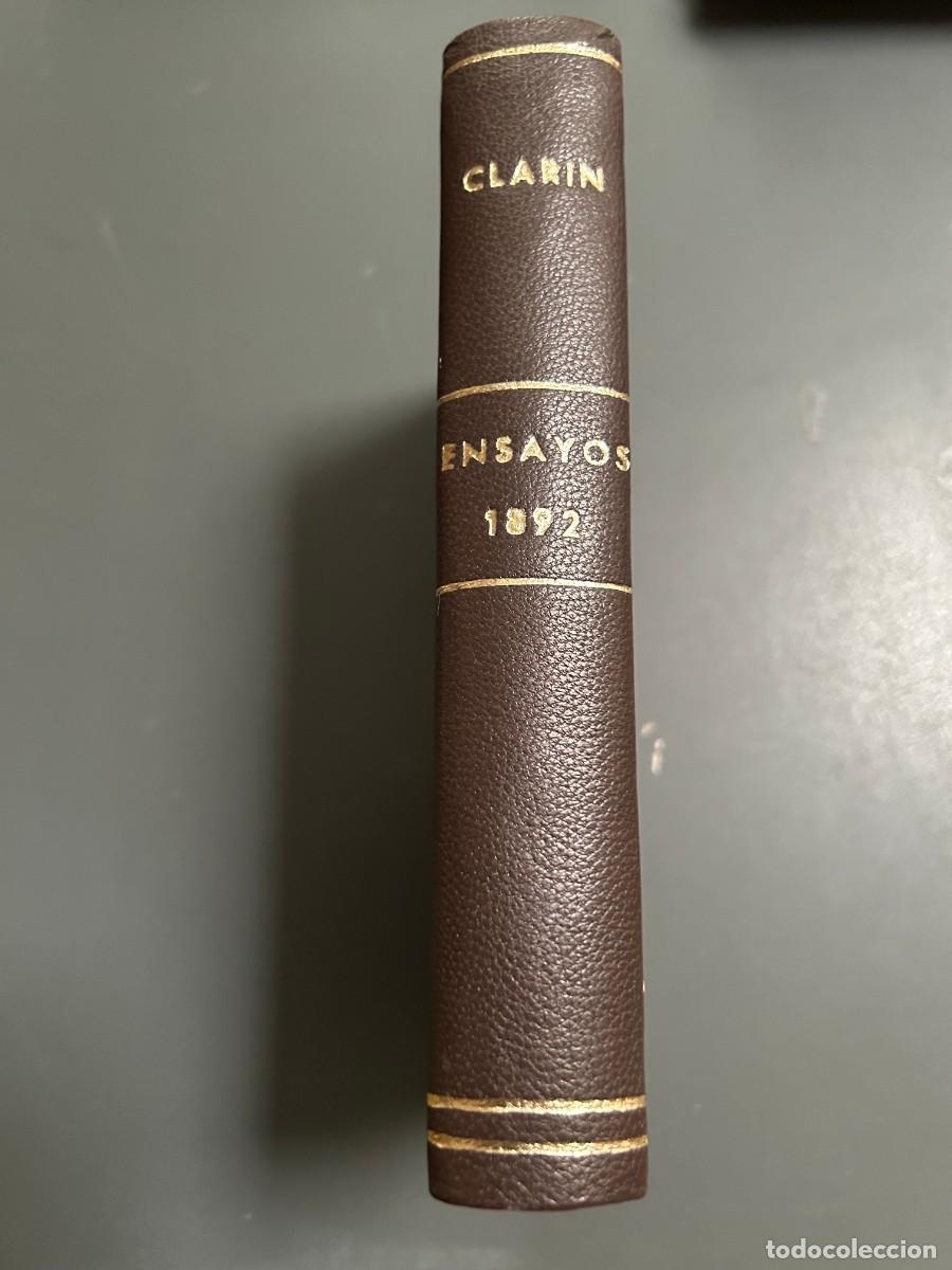 Libros antiguos: ENSAYOS Y REVISTAS. CLARIN. LEOPOLDO ALAS. 1892. 1&ordf; EDICI&Oacute;N.