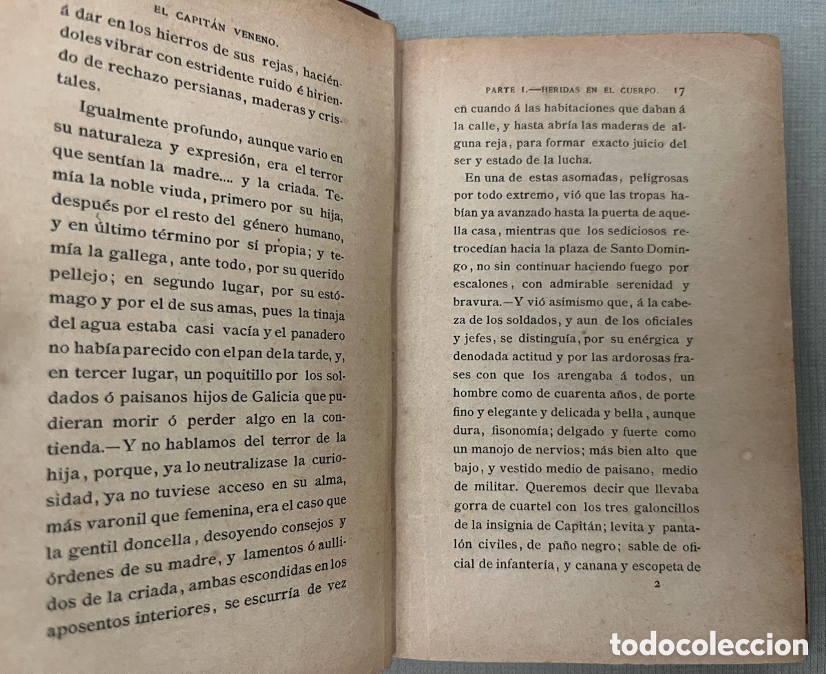 Libros antiguos: Libro de 1889 - El capit&aacute;n veneno - Pedro De Alarc&oacute;n - Foto 11
