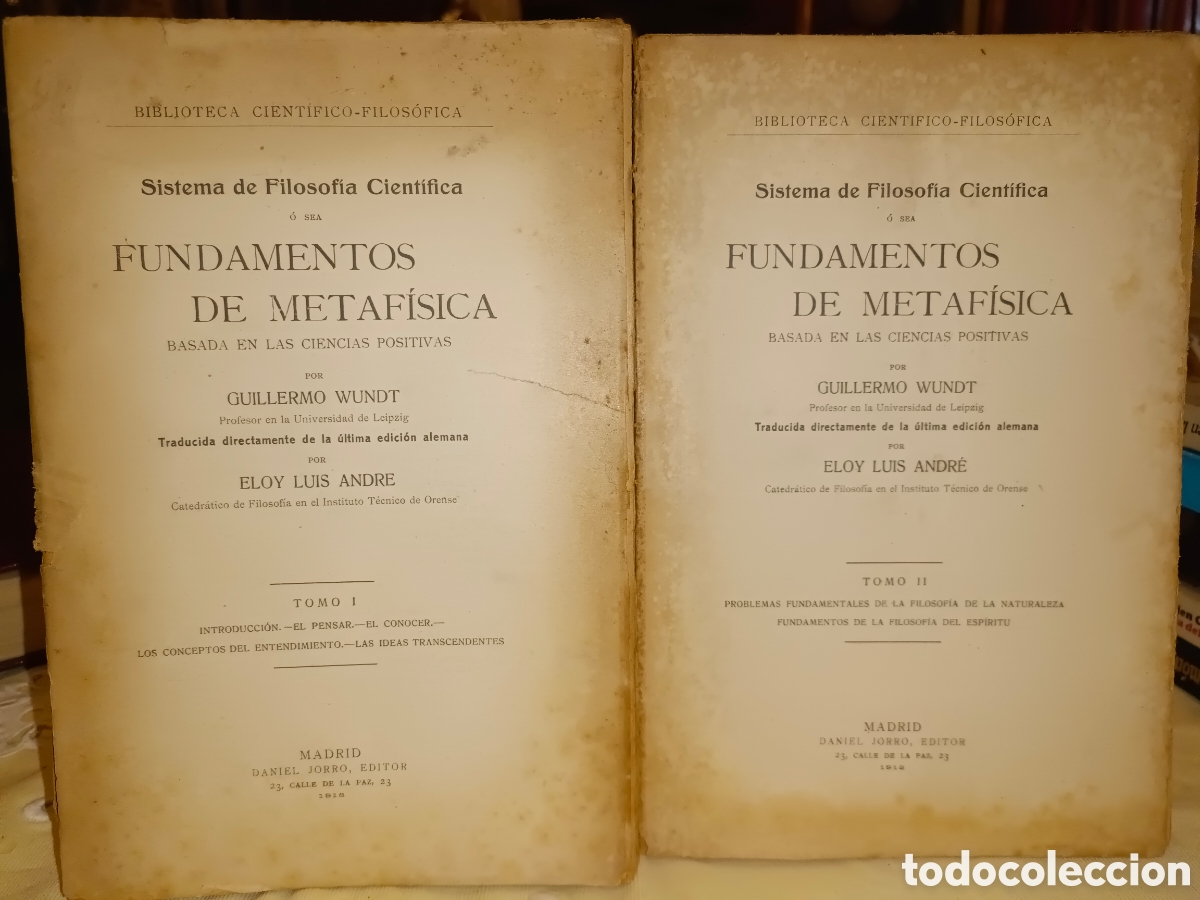 Libros antiguos: Fundamentos de Metaf&iacute;sica dos Tomos - Foto 1