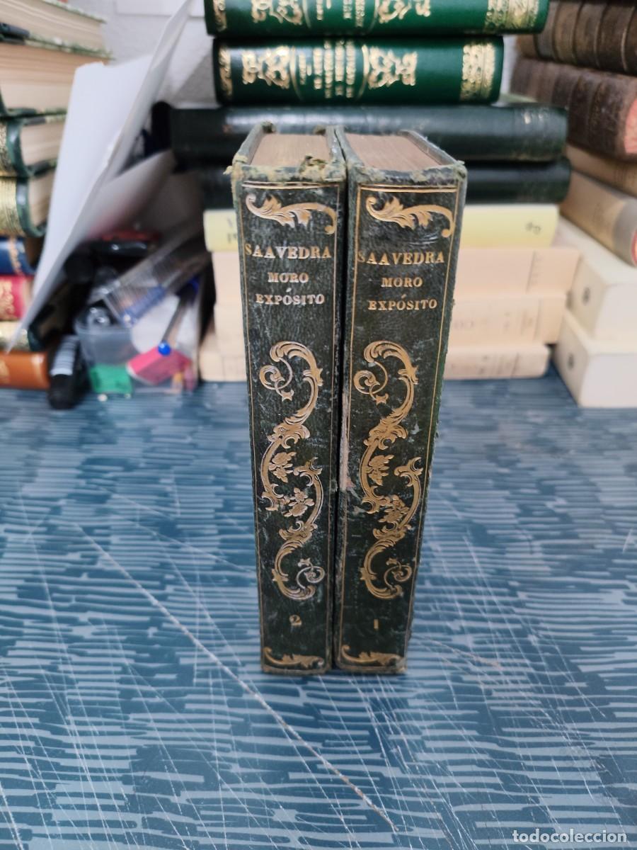 Libros antiguos: EL MORO EXPOSITO O CORDOBA Y BURGOS,DON ANGEL DE SAAVEDRA,2 T,PAMPLONA,VER FOTOS,SUMARIOS