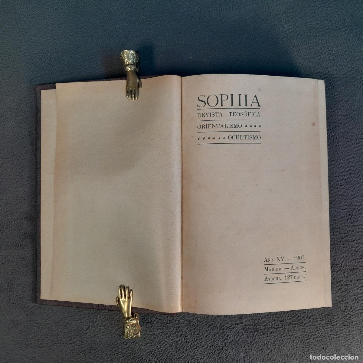 Antiquarische B&uuml;cher: L-4409. SOPHIA.REVISTA TEOS&Oacute;FICA ORIENTALISMO-OCULTISMO.1907