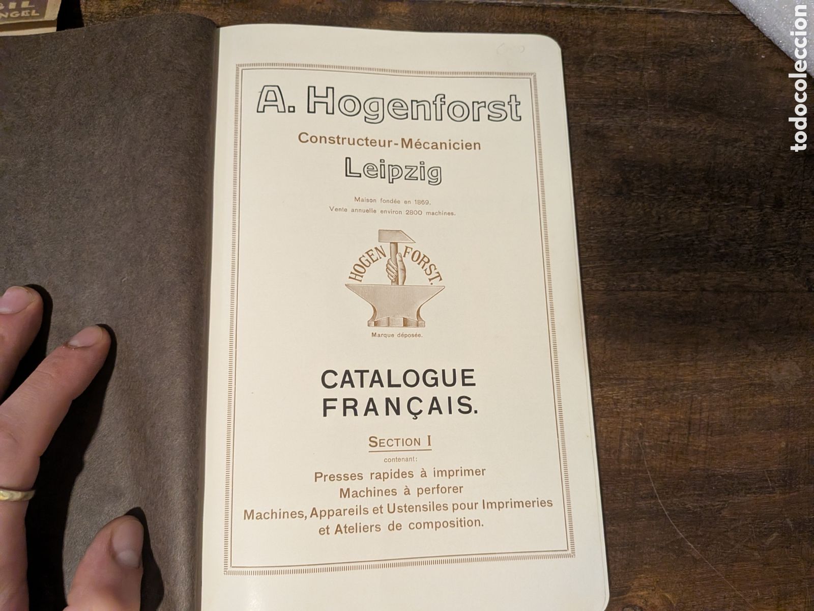 Libros antiguos: Bonito catalogo alem&aacute;n de maquinarias de imprenta