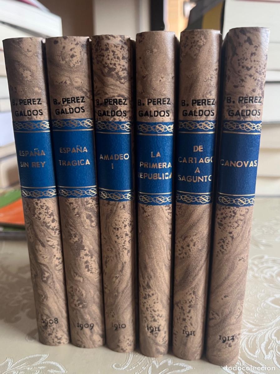 Libros antiguos: P&eacute;rez Galdos, Benito.- Episodios nacionales. Quinta serie (Primeras ediciones)