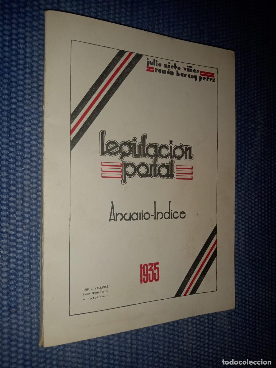 Libros antiguos: Legislaci&oacute;n postal. Anuario &iacute;ndice - Foto 1